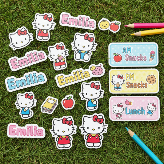 Personalized School Stickers Set of 10