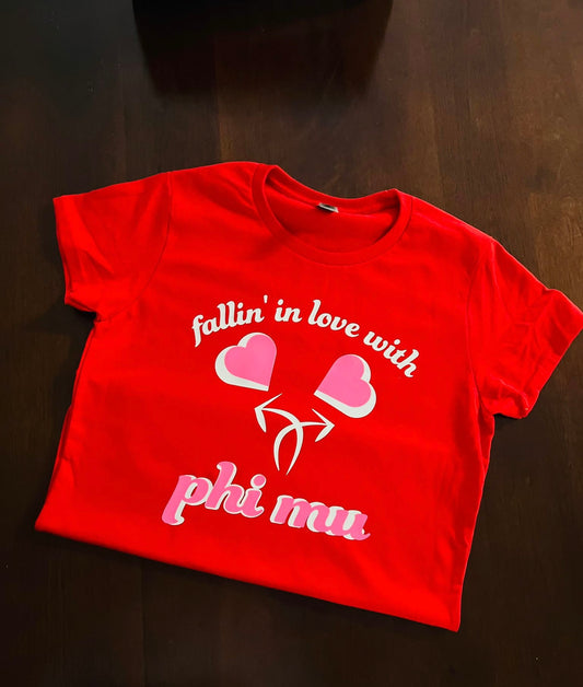 Falling in love with Phi Mu shirt