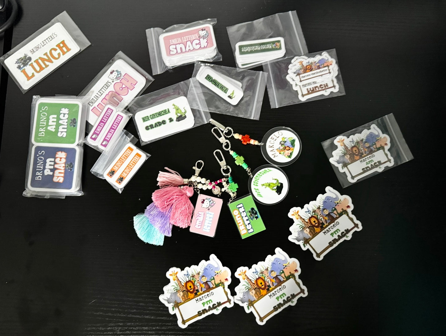 Personalized School Stickers Set of 10