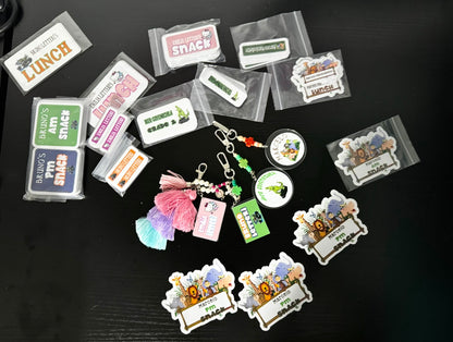 Personalized School Stickers Set of 10