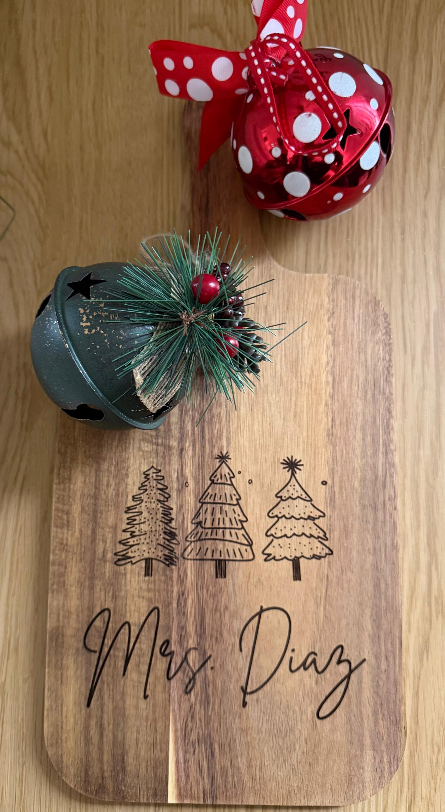 Personalized Laser Christmas Kitchen Board