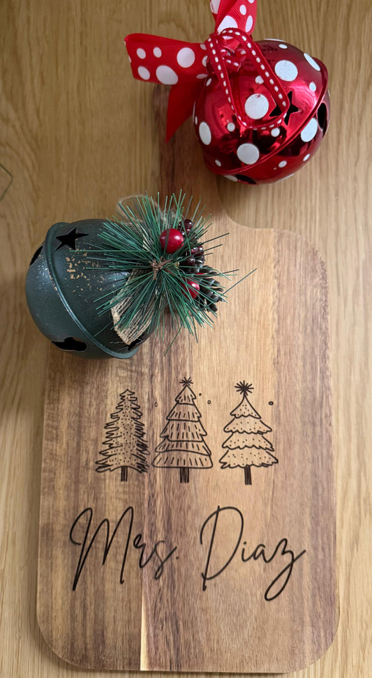 Personalized Laser Christmas Kitchen Board
