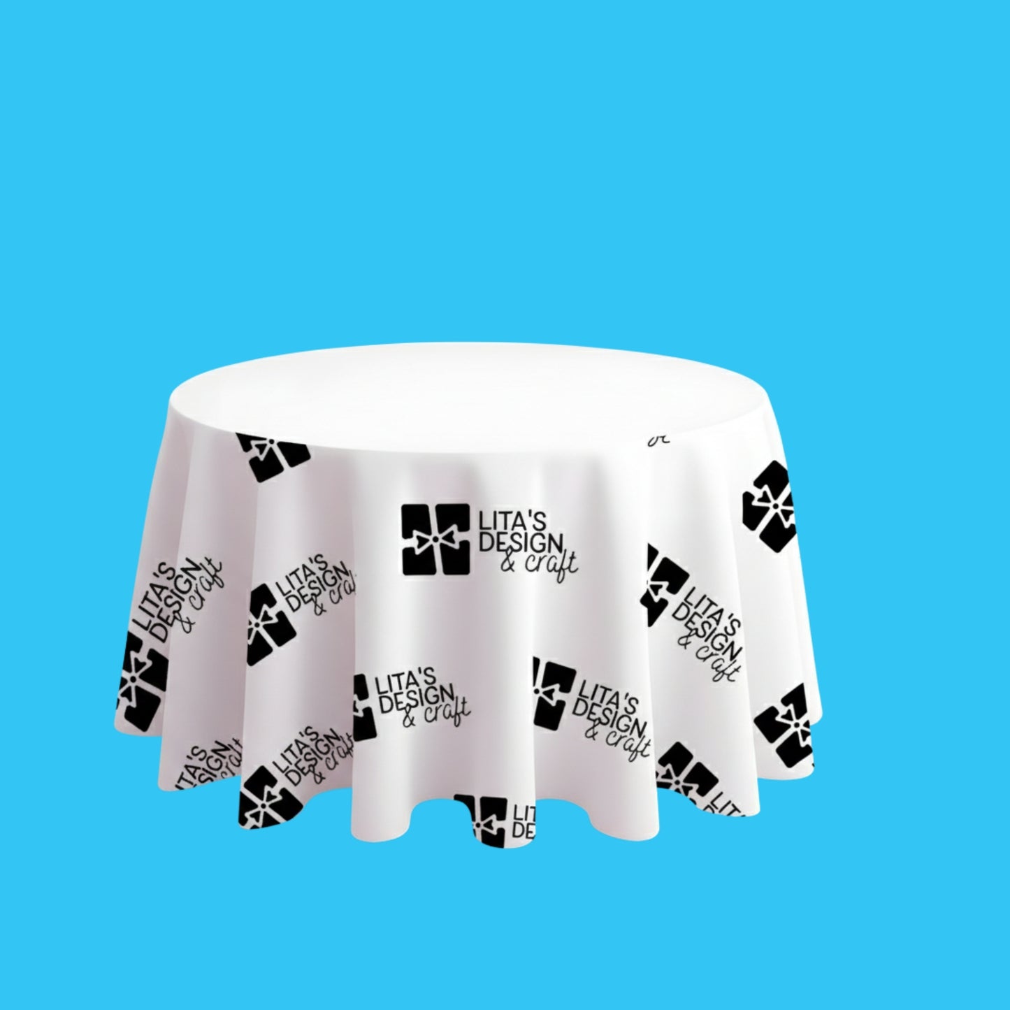 Personalized Table Cover for Events & Branding 70 x 30 Inch