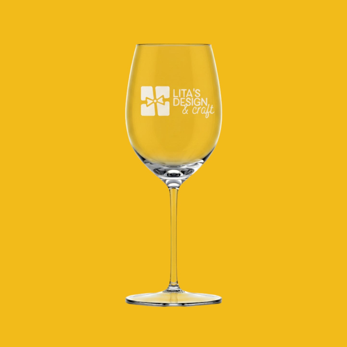 Personalized Laser Engraved Wine Glass 16 Oz