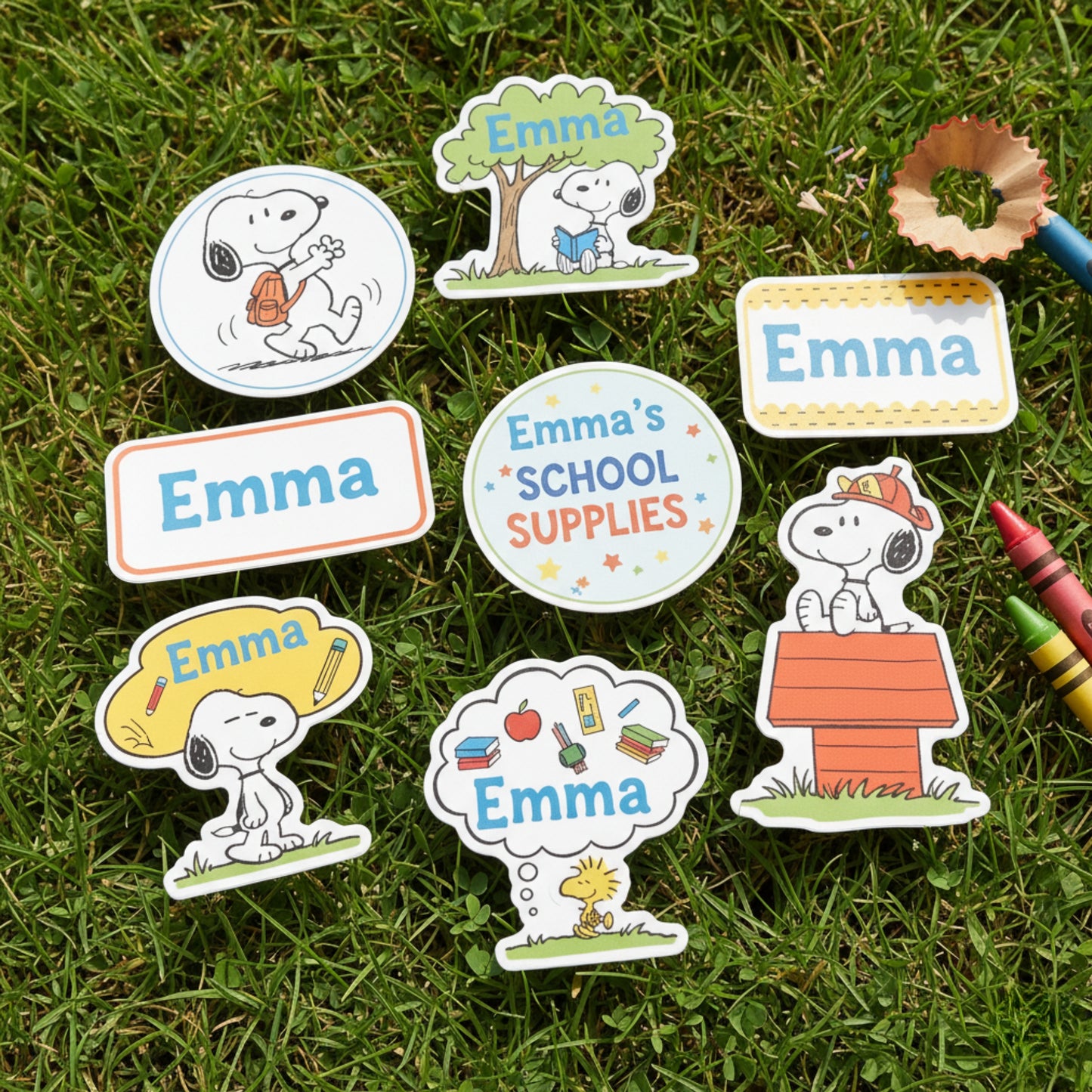 Personalized School Stickers Set of 10