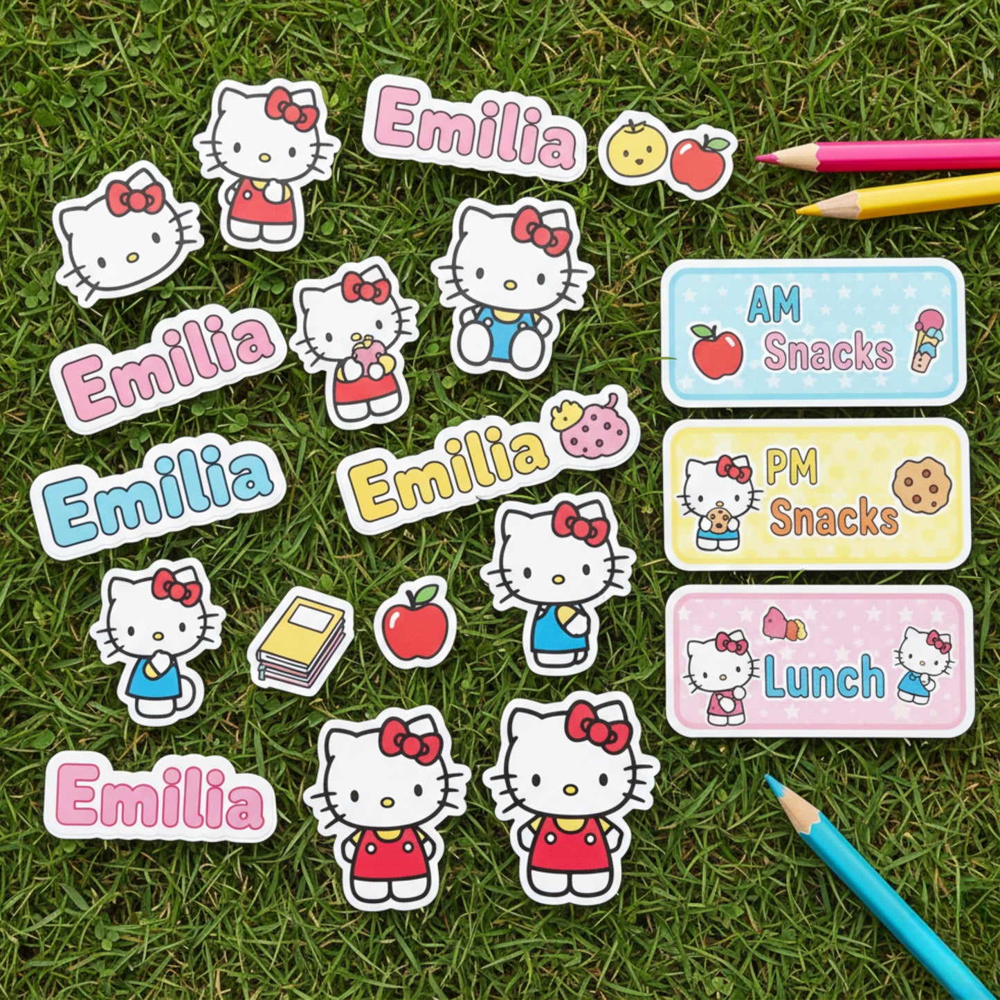 Personalized School Stickers Set of 10