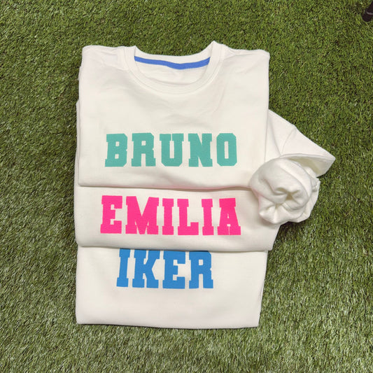 Personalized Long Sleeve T-Shirt– Custom Matching Outfits