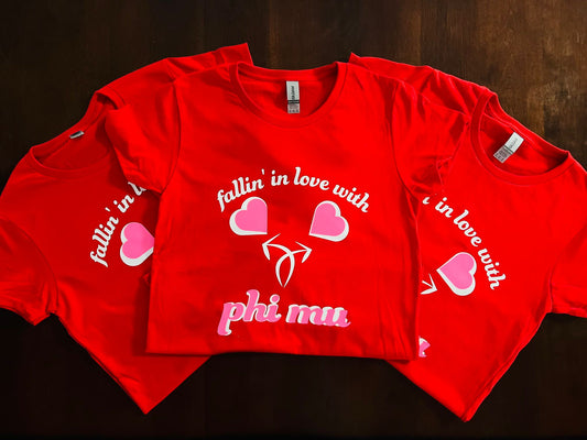 Falling in love with Phi Mu shirt